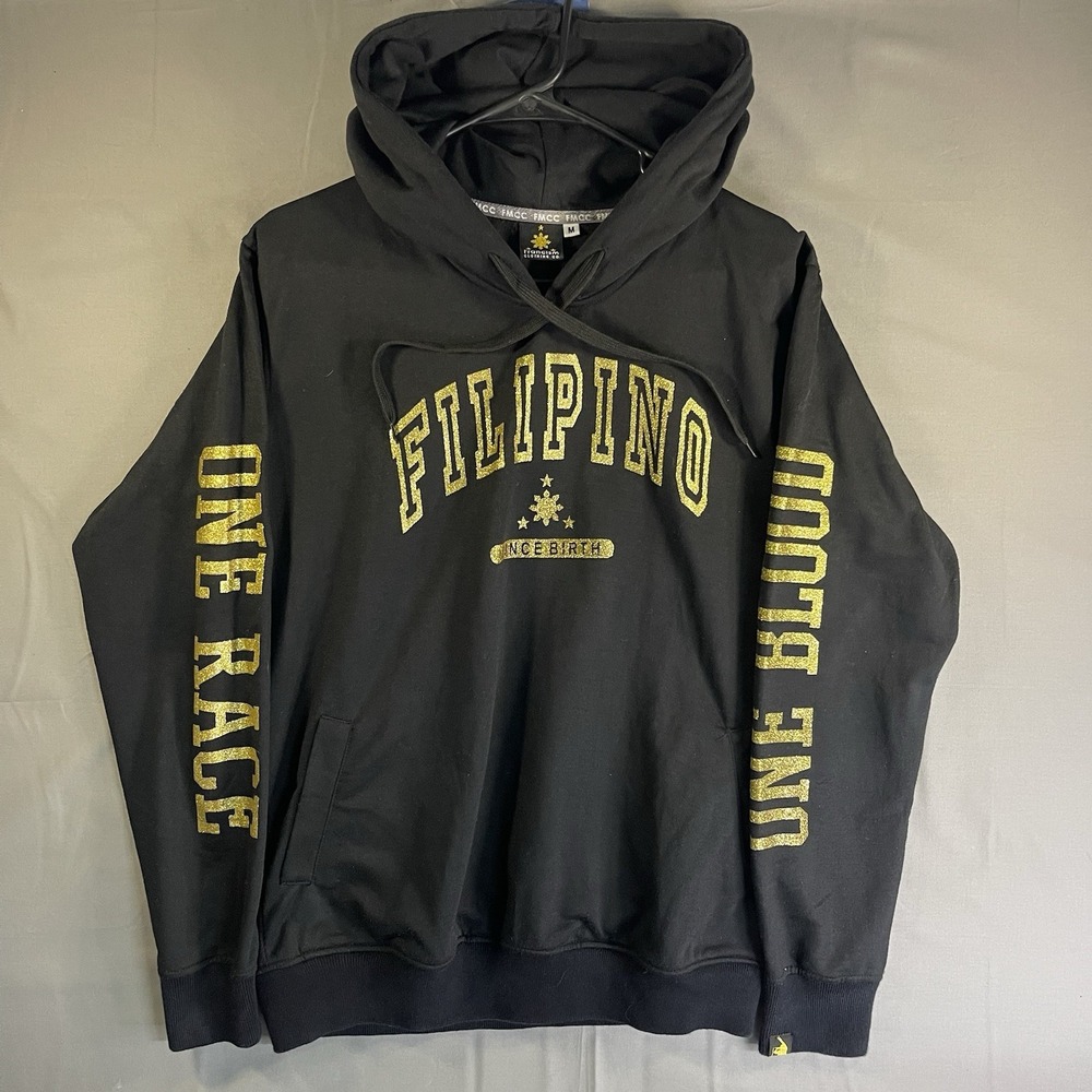 FMCC Filipino Since Birth Hoodie Men's Medium Black Rare